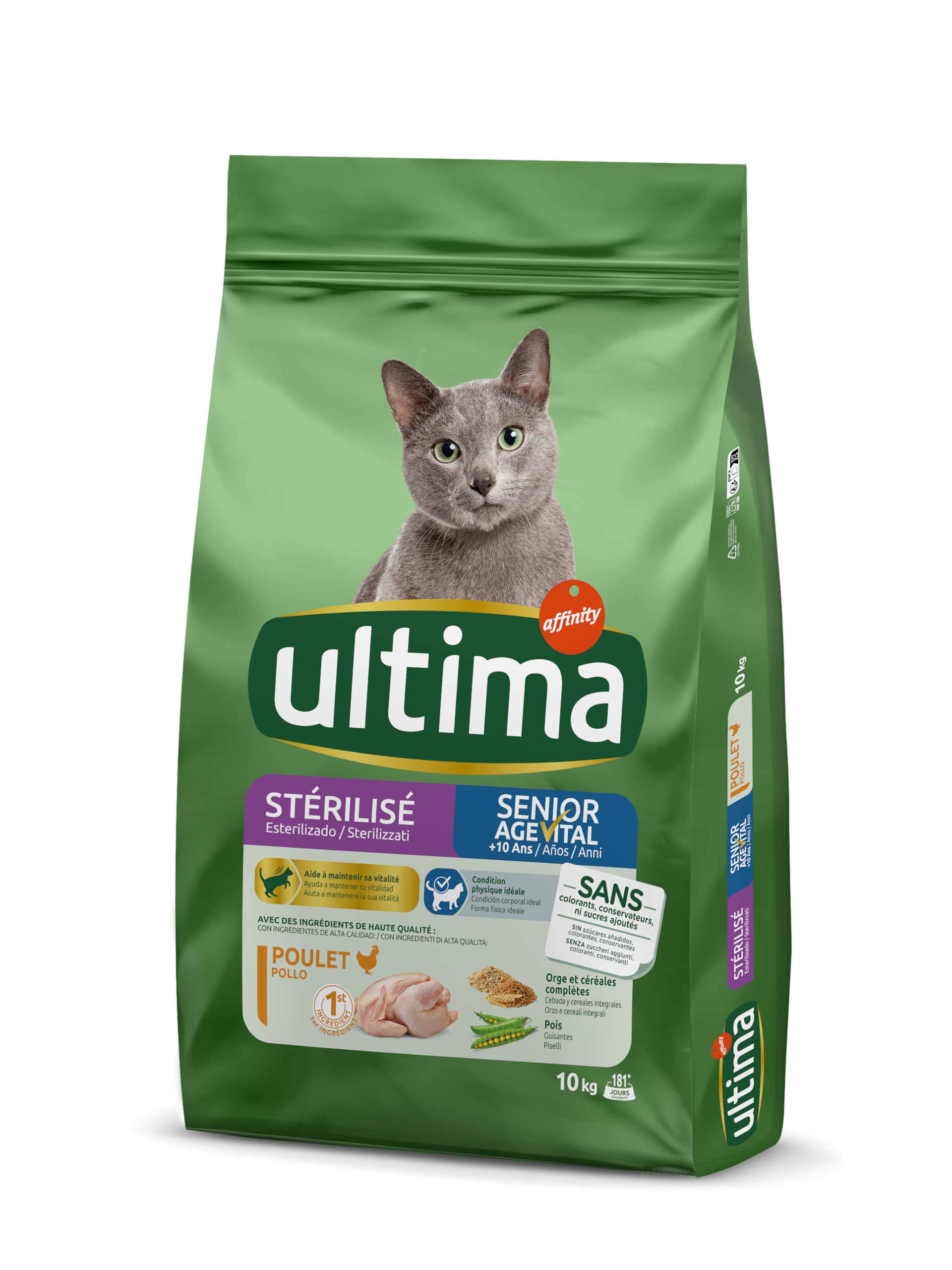 Ultima Cibo per gatti Sterilizzati Senior con Pollo - 10 kg