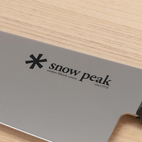 Miniatura 8 de Snow Peak Juego de tablas de cortar - Tabla de cortar de madera de abedul y cuchillo de chef de acero inoxidable - Juego de utensilios de cocina