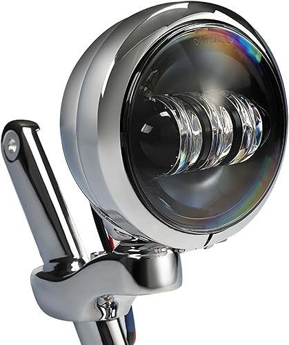 Miniatura 6 de Green-L Soporte de luz antiniebla LED de señal de giro de 4.5 pulgadas para Harley Touring Road King Electra Street Glide (estilo D)