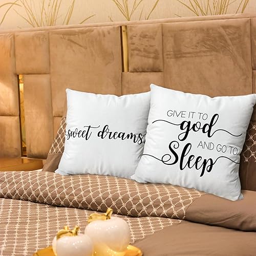 Miniatura 5 de Funda de almohada para el hogar, dale a Dios y ve a dormir, funda de almohada reversible para sofá dormitorio, sala de estar, patio, religión, sofá,