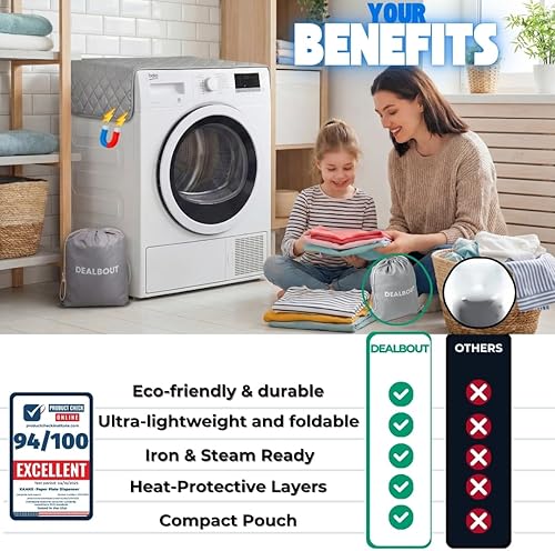 Miniatura 6 de Premium Ironing Mat 39" X 18,5" Heat Resistant Silicone Iron Rest Non Slip Magnetic Portable Pad Table Top Countertop Quilted Insulating Travel