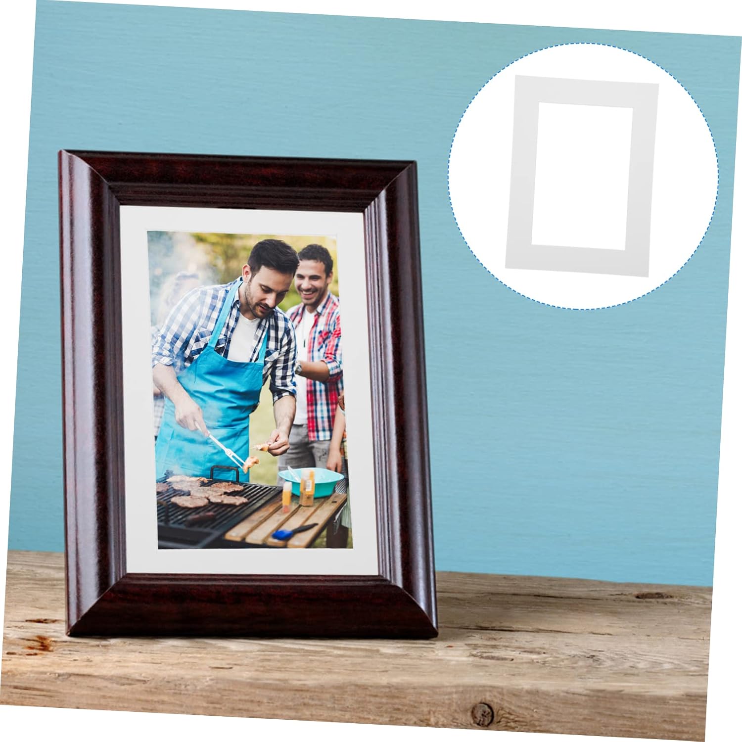 30pcs Pre-cut Photo Frame Mat Board for Artwork Display Backing Mat Opening for Frames for Projects and Home