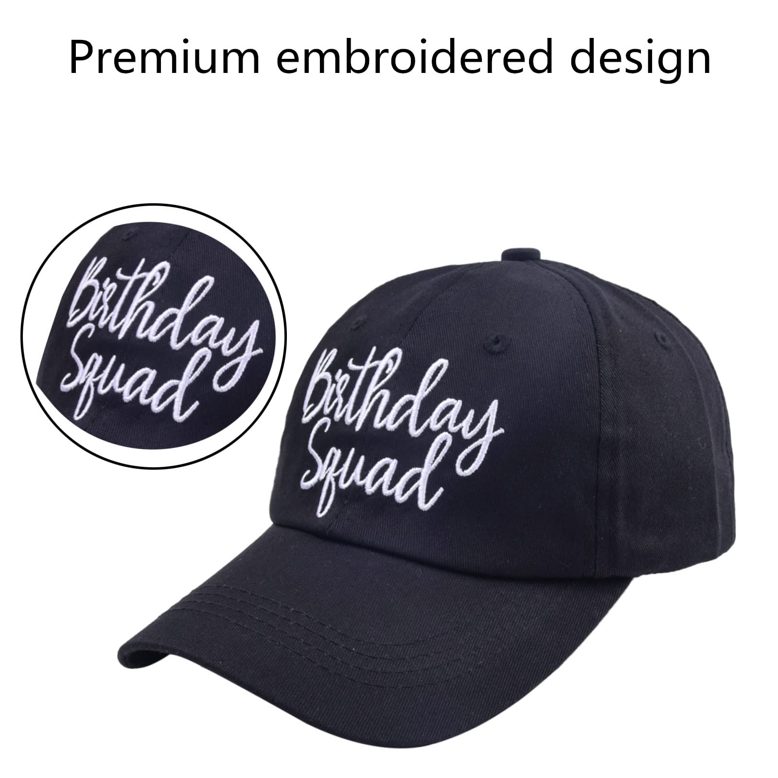 Cappello da baseball regolabile da donna con ricamo divertente della squadra della regina di compleanno