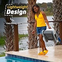 Vista 7 de Dolphin Proteus DX3 Aspiradora robótica automática para piscina, con escalada de paredes, cepillo de fregado activo, ideal para piscinas enterradas