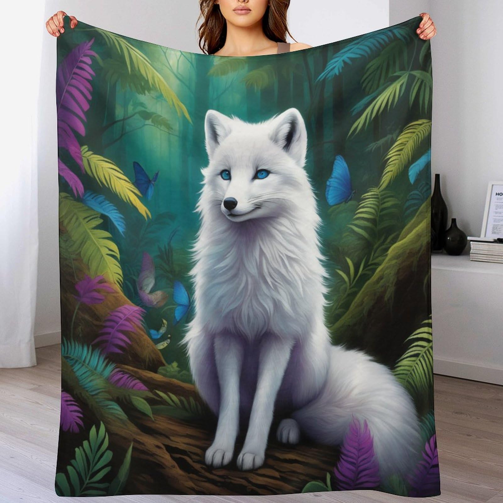 Couverture polaire arctique douce pour vos soirées cocooning sur le canapé salon