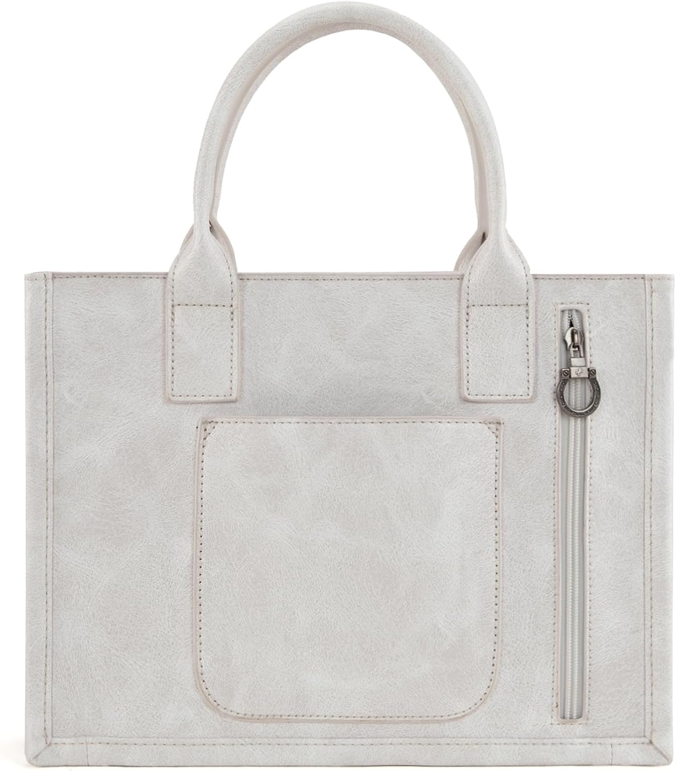 Montana West Longhorn Whipstitch Western Top Handle Tote Bag with Card Wallet Set