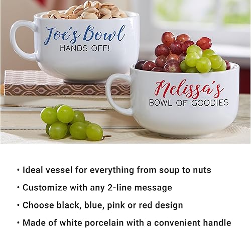 Miniatura 8 de Let's Make Memories Cuenco personalizado para cualquier mensaje - Para él - Para ella - Para amantes de la comida