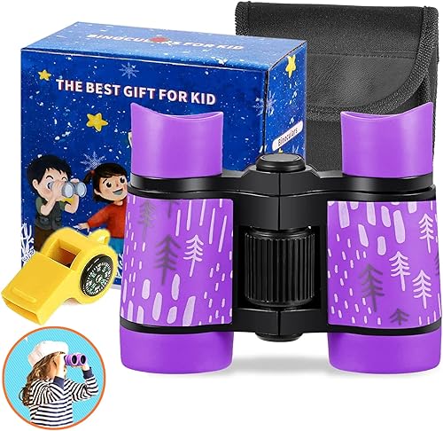 Binoculares para niños y niñas el mejor regalo para niños de 3 a 12 años óptica a prueba de golpes mini juguetes binocuolares compactos telescopio