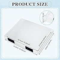 Vista 2 de PerKoop 6 Pcs Clear Paper Storage Box A4 Plastic File Box Document Paper Organizer Storage Board Game Project Cases Containers with Buckle for Black