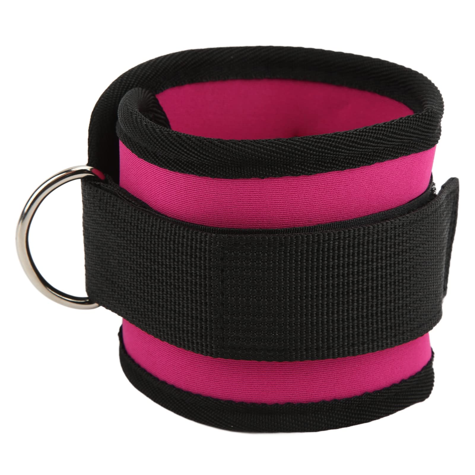 Ankle Strap for Cable Machine Attachments, Rose Red Padded Gym Ankle Cuffs for Kickbacks, Breathable Leg Straps Resistance Bands Glute Workouts for Men Women Booty Hip Abductors Exercise
