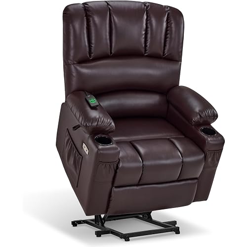 MCombo Power Lift Recliner Chair for Elderly, Heat and Massage, 7095