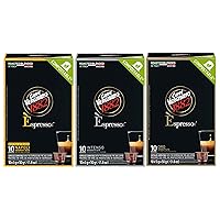 Vista 20 de Cápsulas compatibles para máquina de espresso línea original de tostado medio de Café Vergnano 1882, café espresso de arábica y robusta, café