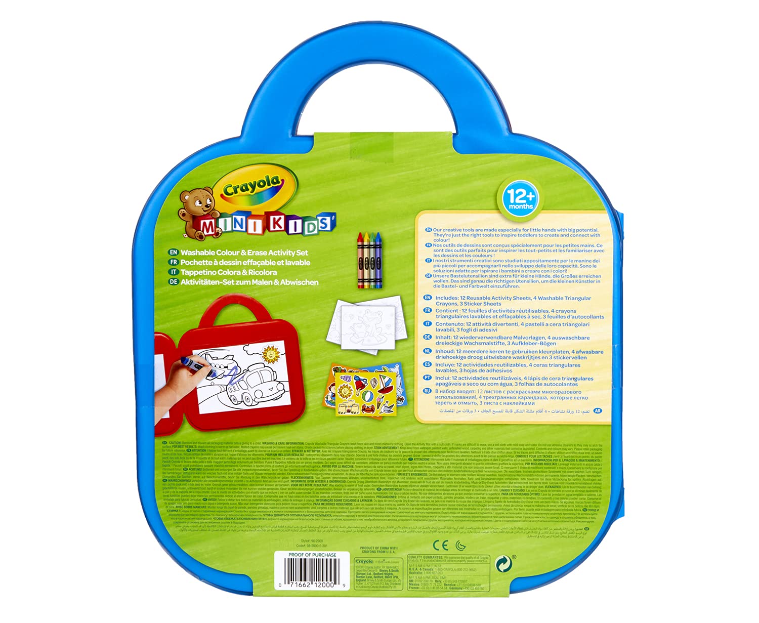 CRAYOLA - Mini Kids, tapis de peinture, maxi surface réutilisable pour peindre avec CRAYOLA - Mini Kids, tapis de peinture, maxi surface réutilisable pour peindre avec