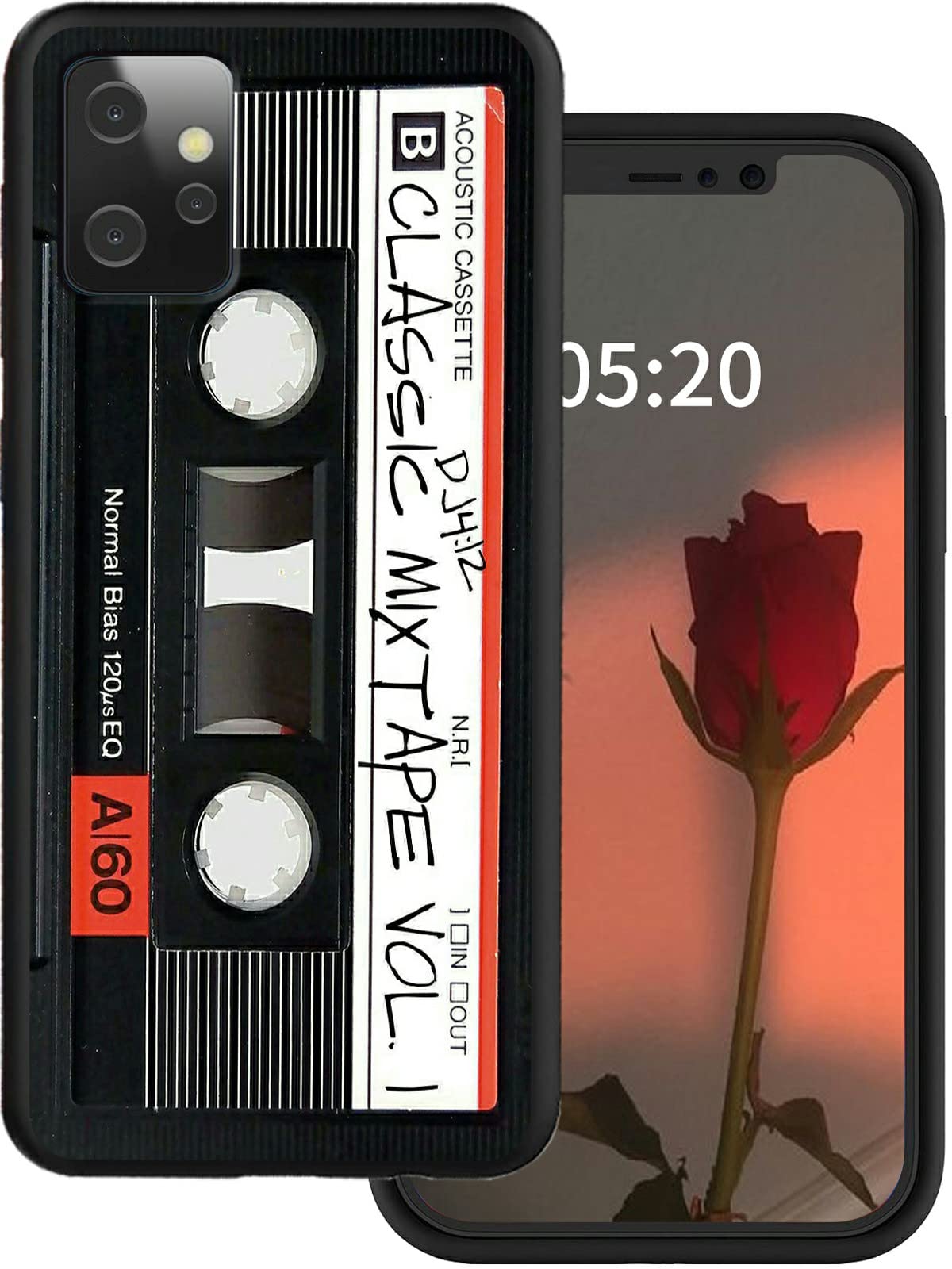 Rossy Case for Motolora Moto G Power 5G 2023 Phone Case with Retro Audio Cassette Stylish Pattern for Women Men Slim Soft TPU Silicone Shockproof