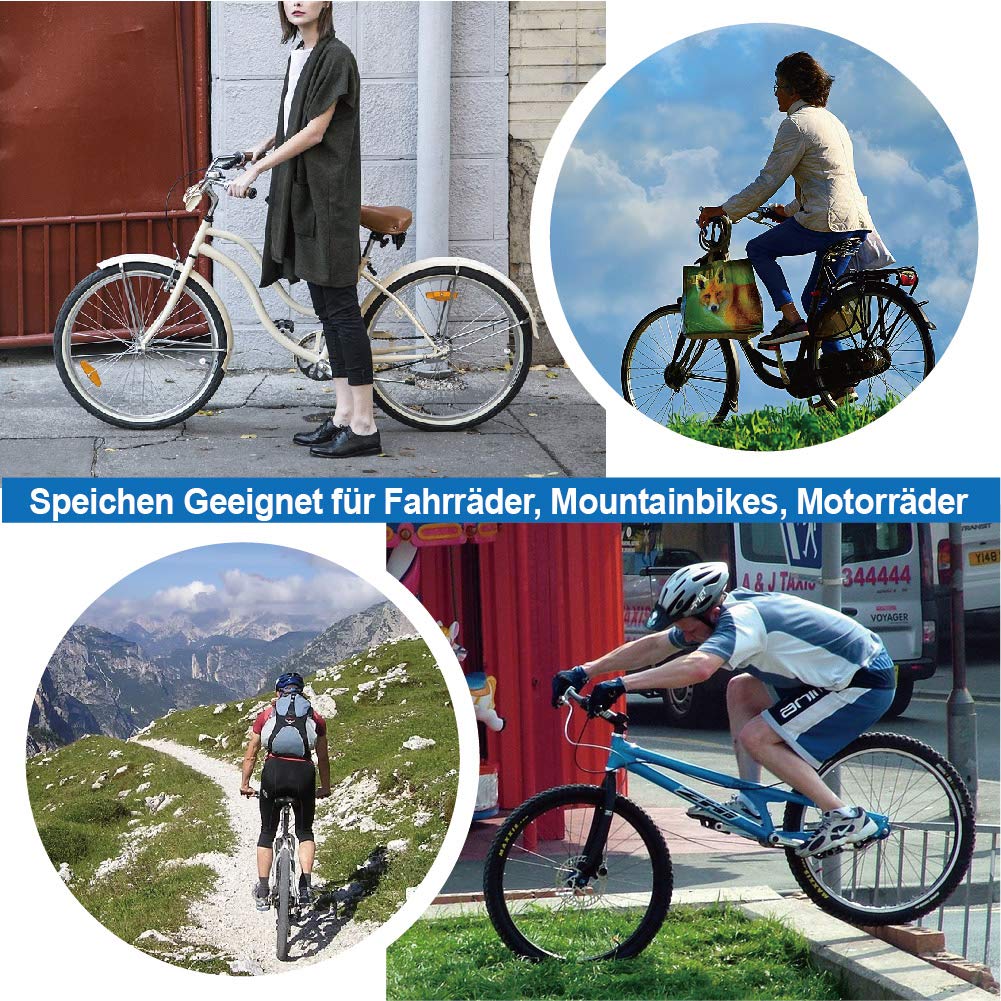 Zestaw 38 szprych rowerowych MTB Spoke z szprychami 258-283 mm
