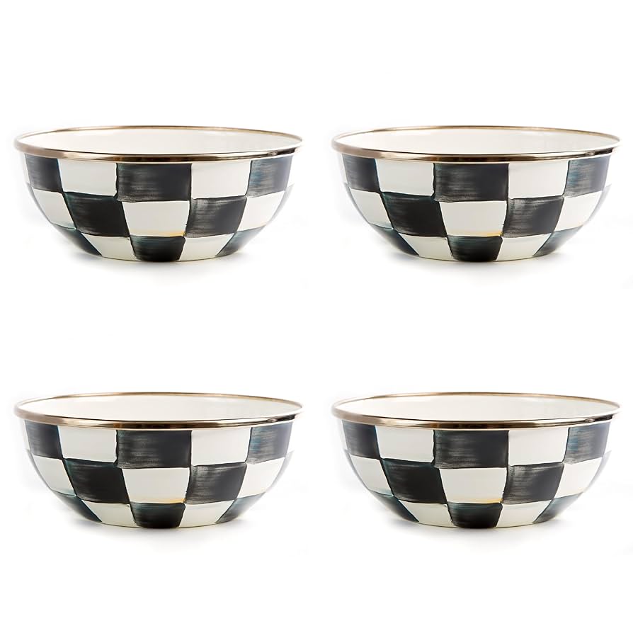 マッケンジーチャイルズ　ボウル Amazon.com | MACKENZIE-CHILDS Enamel Serving Bowl, Enamel