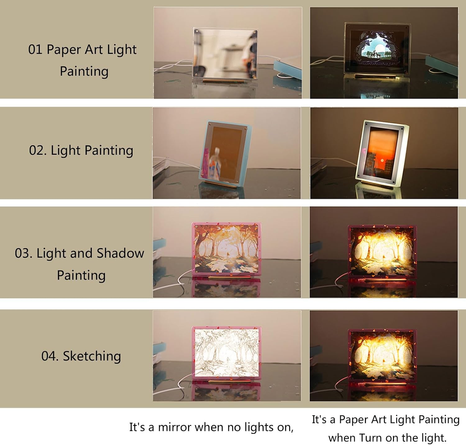 Delicate Light Painting Frame Creating Mold Artwork Silicone Mold for Enthusiasts