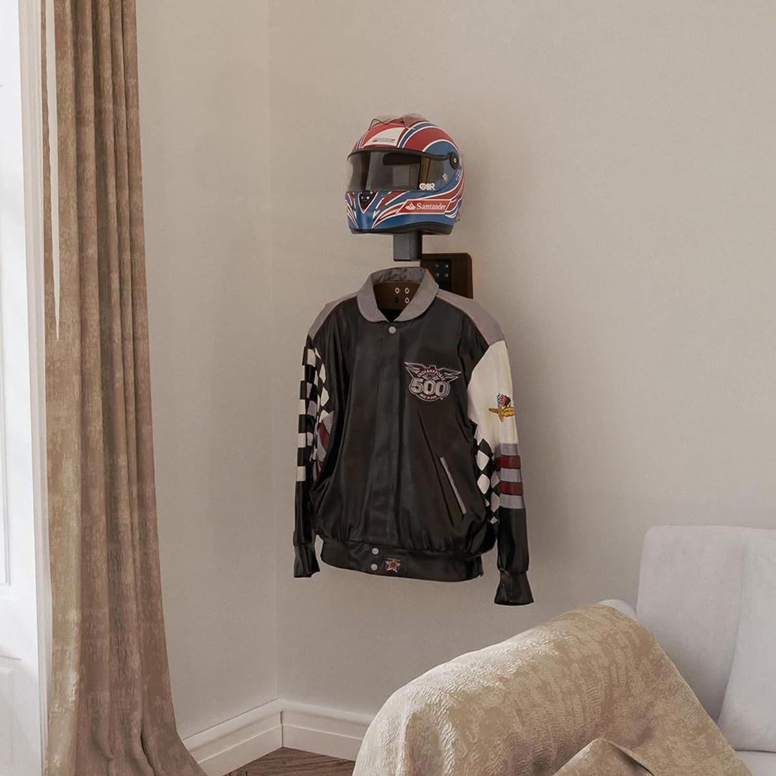 Porta Casco Moto Muro per Gilet Tattico, Supporto per Piastra e Casco per Giacche, Caschi, Guanti