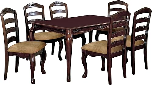 Miniatura 6 de Juego de 2 sillas de comedor para cocina, mesa de comedor y sillas de asiento, juego de escalera de madera maciza, sillas laterales traseras para
