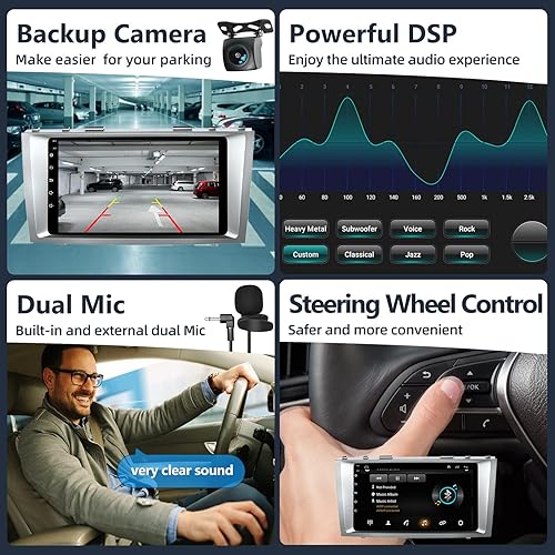 Miniatura 5 de Estéreo de coche Android 101 para Toyta Cary Radio 2006-2011 reproductor multimedia de 9 pulgadas HD IPS pantalla táctil Radio con CarPlay Android