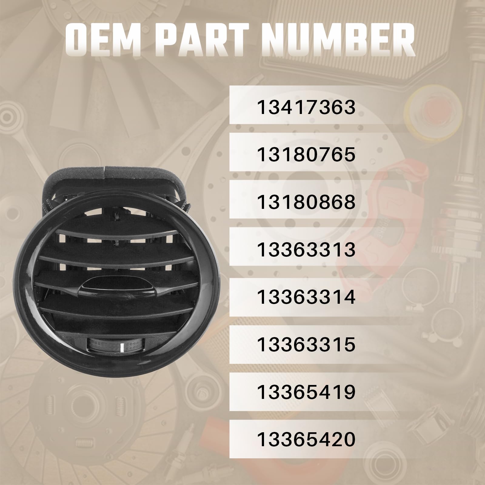 4× Luftdüse Lüftungsdüse PIANO SCHWARZ für OPEL ADAM CORSA D 13417363 13363314 4× Luftdüse Lüftungsdüse PIANO SCHWARZ für OPEL ADAM CORSA D 13417363 13363314