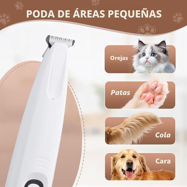 Foto 7 de 7 de Focenat Recortadora de patas para perros con luz LED, Cortapelos para Mascotas