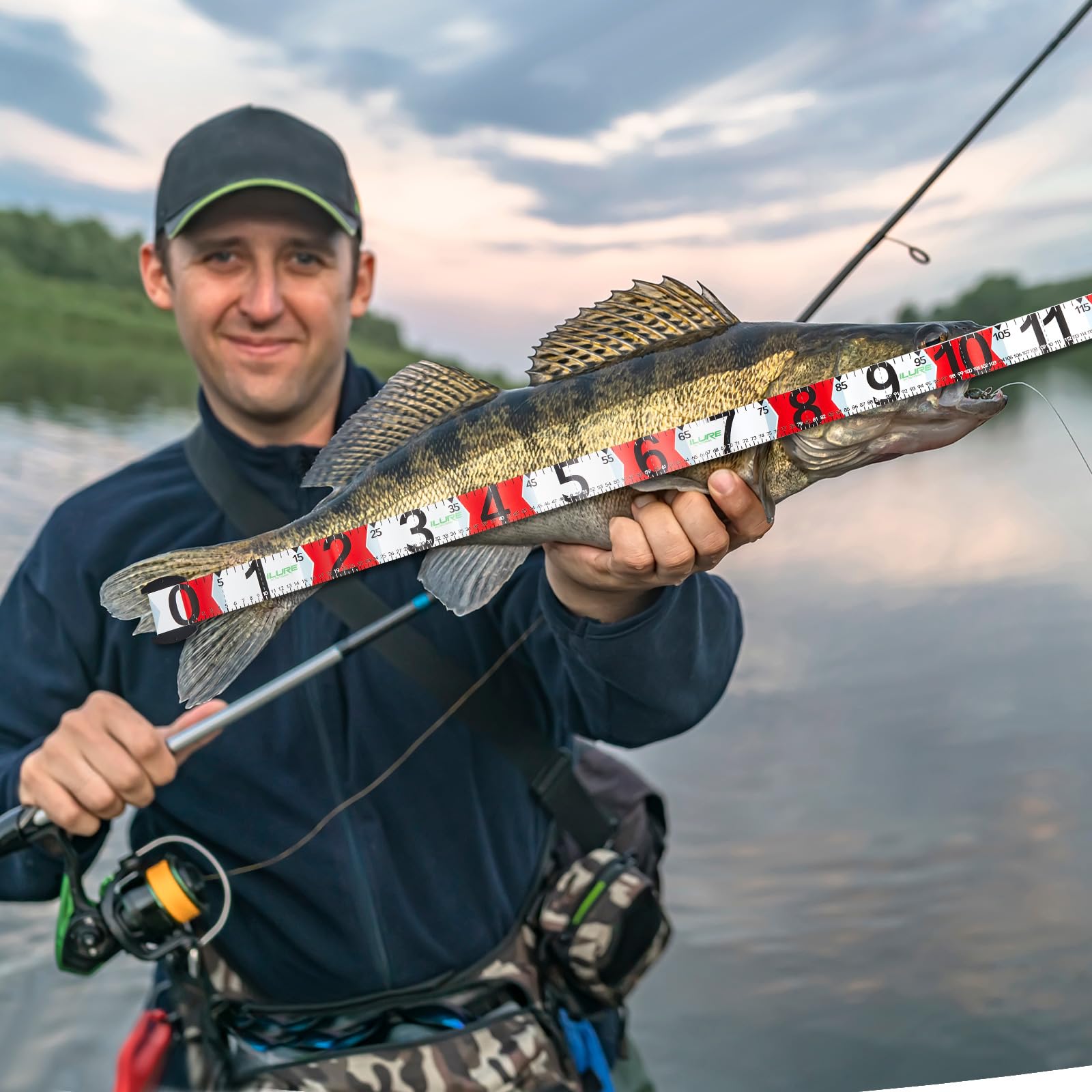Waterproof Ruler Snapklik.com : 2 Pcs 53 Inch/ 135 CM Fishing Ruler Waterproof ...