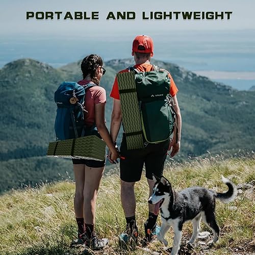 Miniatura 8 de Almohadilla de dormir de espuma de célula cerrada, almohadilla de dormir plegable para mochileros, almohadilla de dormir plegable a prueba de