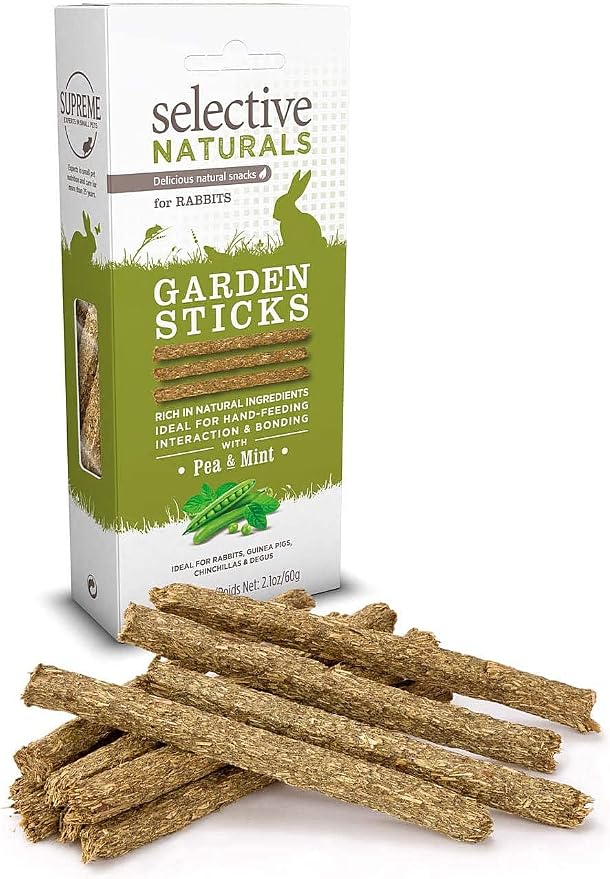 Selective Naturals Garden Sticks Pea & Mint Para Conejos 2.1 onzas miniatura 3