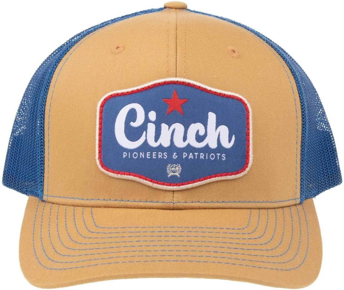 cinch! Brown Pioneers and Patriots Patch Cap