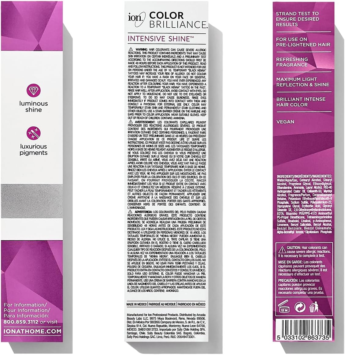 Ion Permanent Brights Creme Hair Color Magenta Magenta