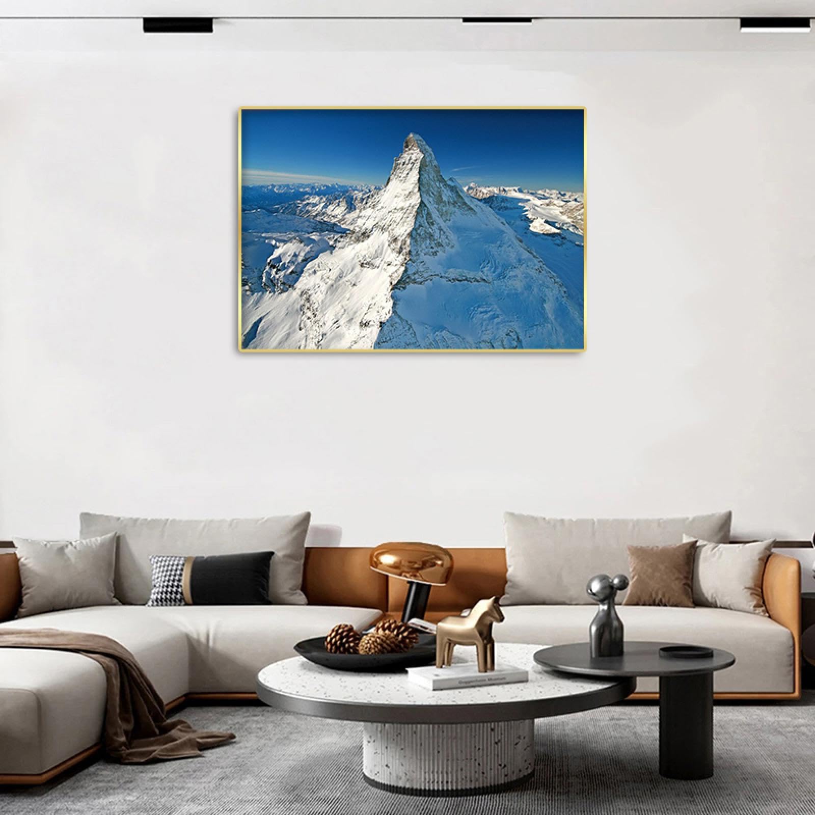 現代アートの「冬のマッターホルン」(3D painting） 現代アートの「冬のマッターホルン」(3D painting） 立体絵画の「冬の