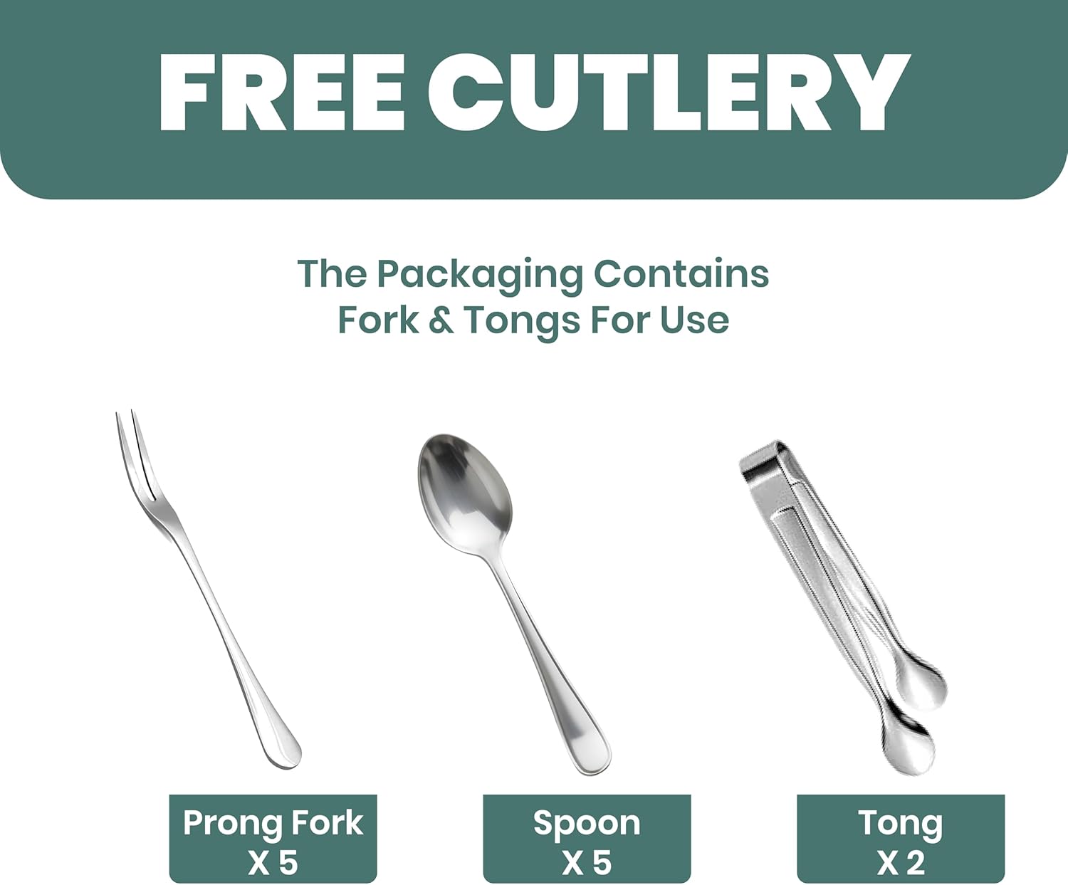 Large Ice Chilled Condiment Server Caddy with 5 Removable Compartments (2.5 Cup), Clear Garnish Tray with Lids – Fruit, Salad, Taco, Bar Platter – Including Free Stainless Steel Accesories - Image 7