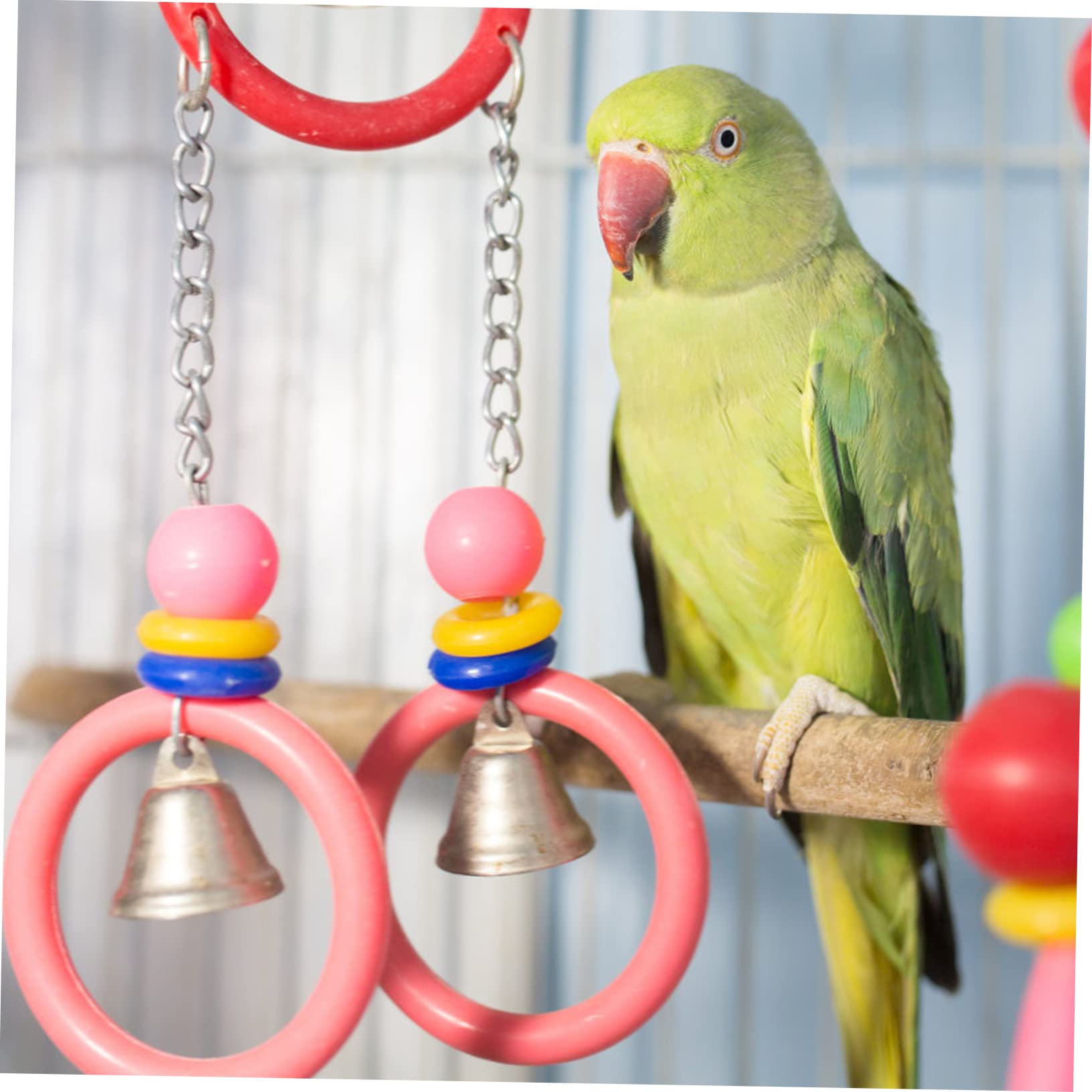 Glocke, Wanddekoration for Aufhängen, 50 Stück, Vogelglockenspielzeug, Tierspielzeug, Kauspielzeug, Nymphensittichspielzeug for Vogelkäfigglocken, Vogelspielzeug, Vogelglocken for Käfig, Vakuumspielze