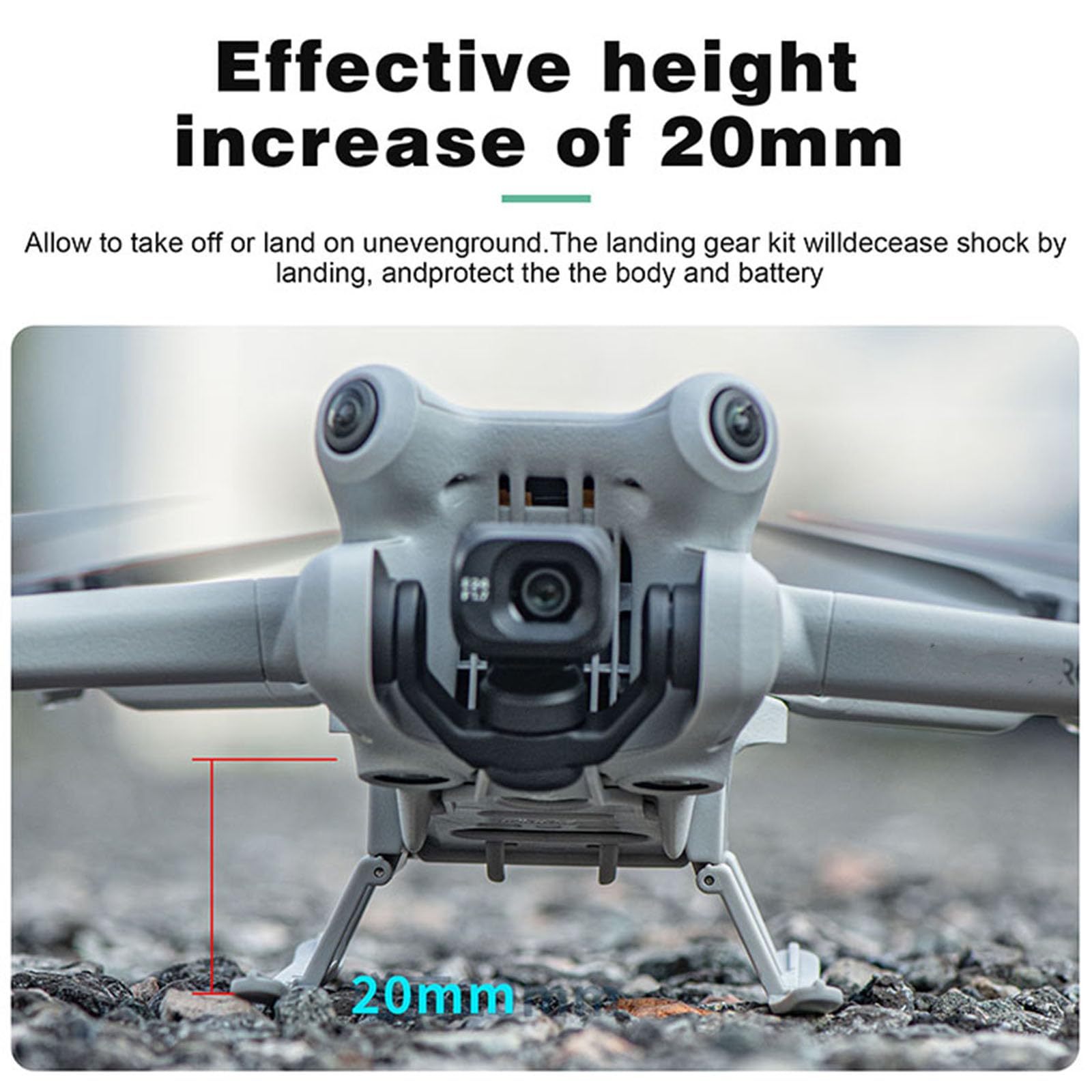 Mini 4 Pro Accessoiresbundel: met propellers mesbeschermer