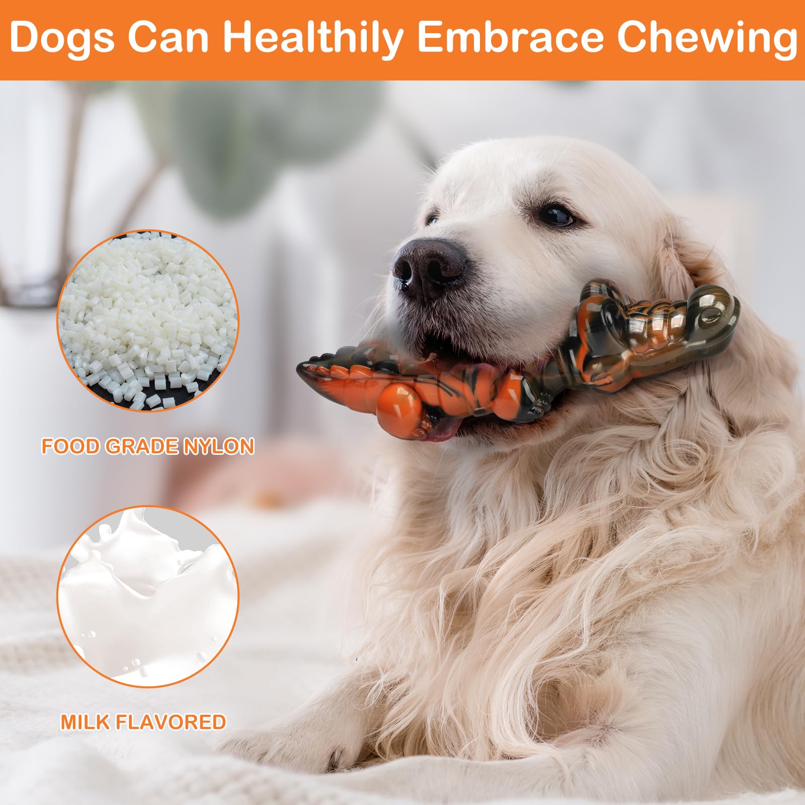 QISHOUTING Juguetes para perros para masticadores agresivos, juguetes para cachorros, juguetes para perros grandes/perros medianos, juguetes para perros pequeños, juguete masticable para perros