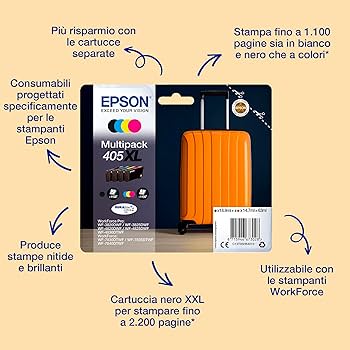 Epson Oryginalny 405 walizka z tuszem, opakowanie zbiorcze, 4