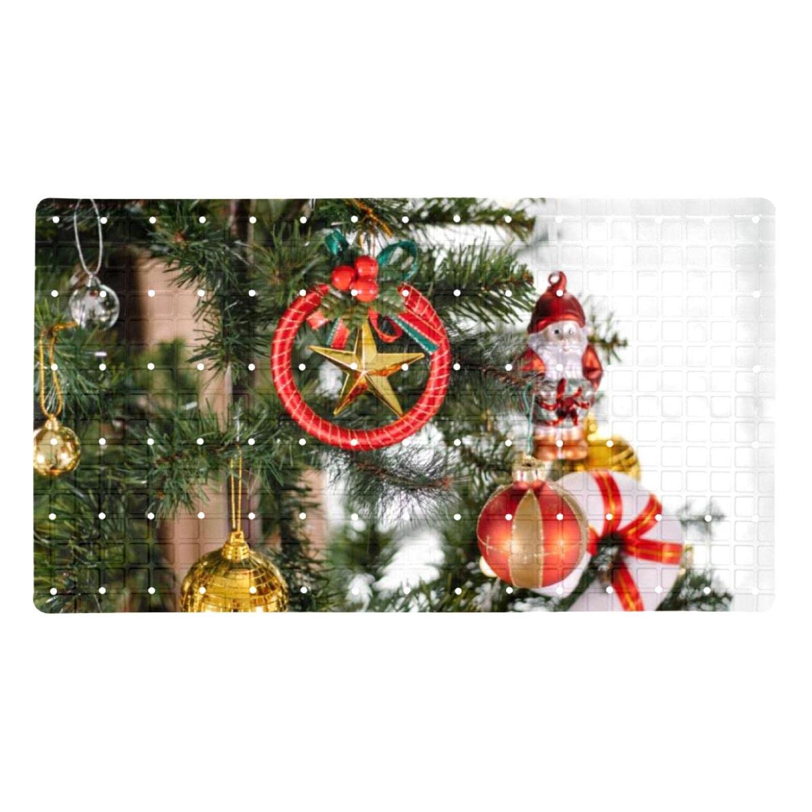 Esteras de ducha de Papá Noel para decorar el baño de los niños en Navidad