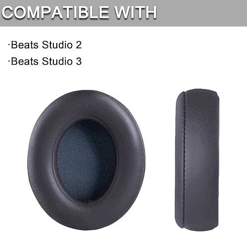 Miniatura 3 de Almohadillas de repuesto para auriculares Beats Studio 2 y Studio 3 con cable e inalámbricos, almohadillas de repuesto para auriculares con