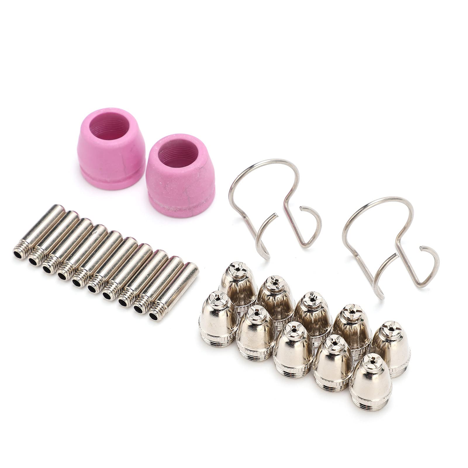 Kit de consumibles de corte por plasma, electrodos SG 55 AG 60 WSD 60, puntas, boquilla de cerámica, calor, fácil instalación, para usuarios de antorchas de plasma (95pcs)