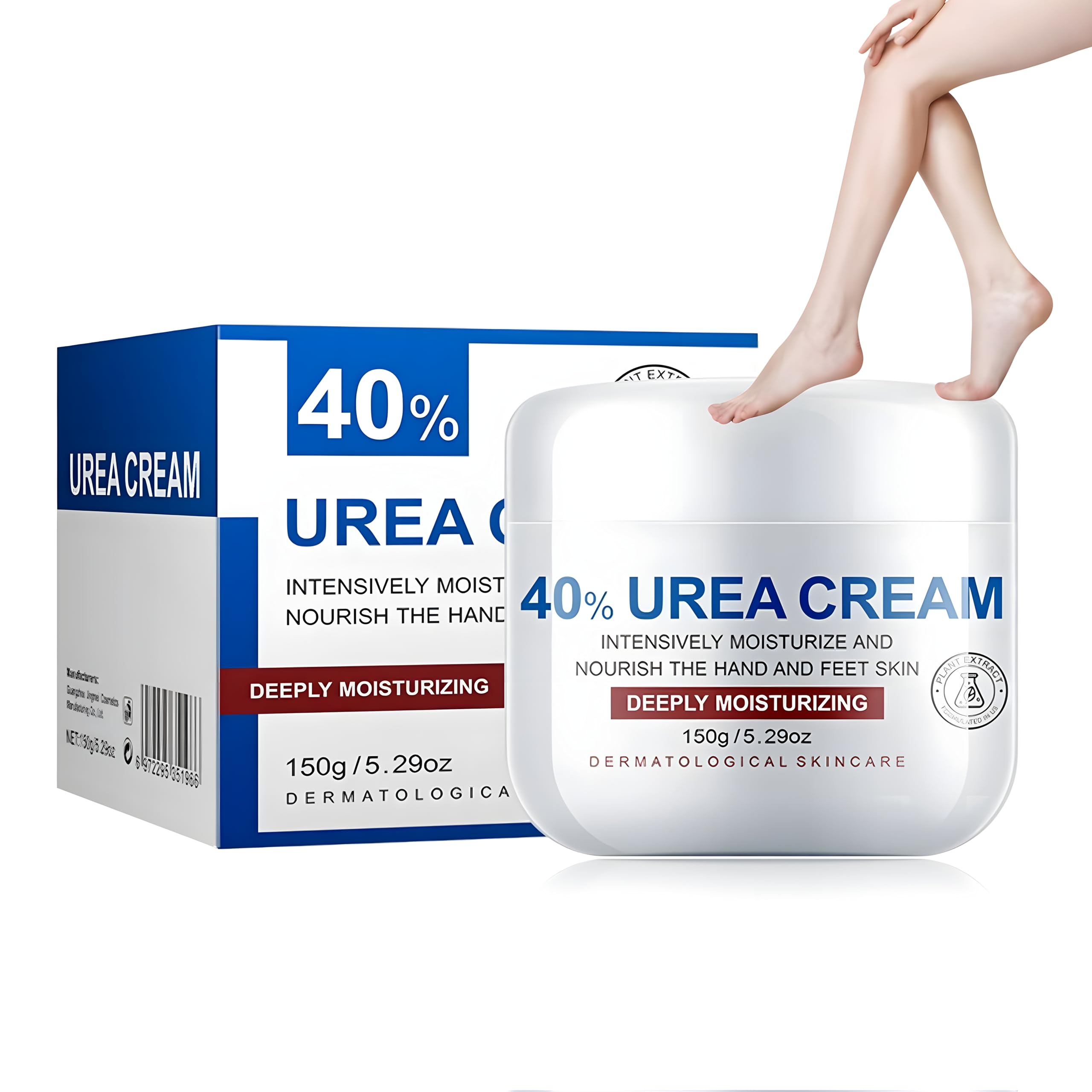 Crema Piedi Urea 40%,150g,Crema Piedi Secchi Screpolati,Cream Foot Urea,Trattamento Per Talloni Screpolati,Ammorbidimento Dei Calli E Cura,Per Foot,Mani,Talloni,Gomiti,Unghie E Ginocchia