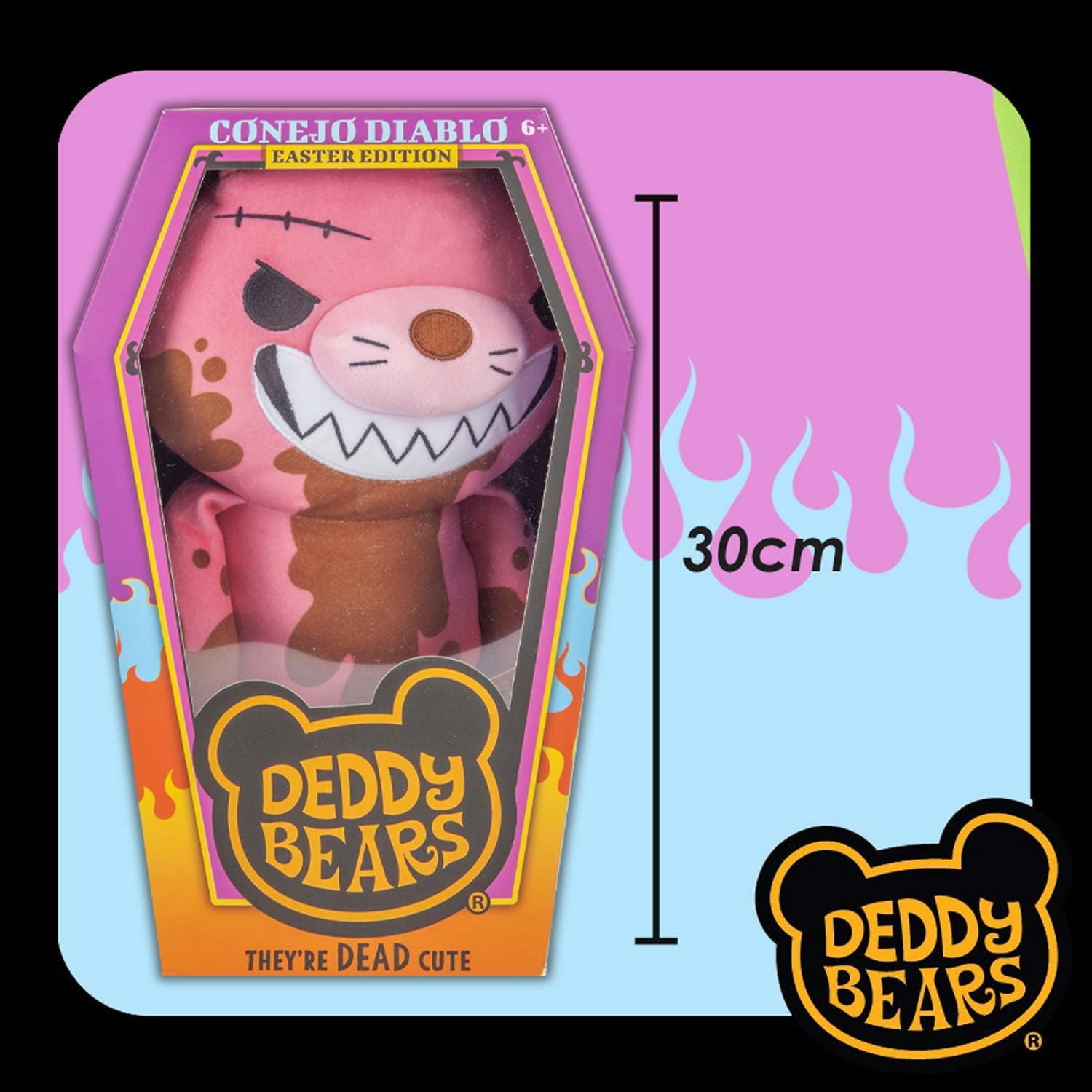 Deddy Bears Soft Toy Easter Series 1 Complete Collection Pack Of 6 Coffin Box Halloween, Birthdays, Spooky Cuddlies Gifts - Image 2