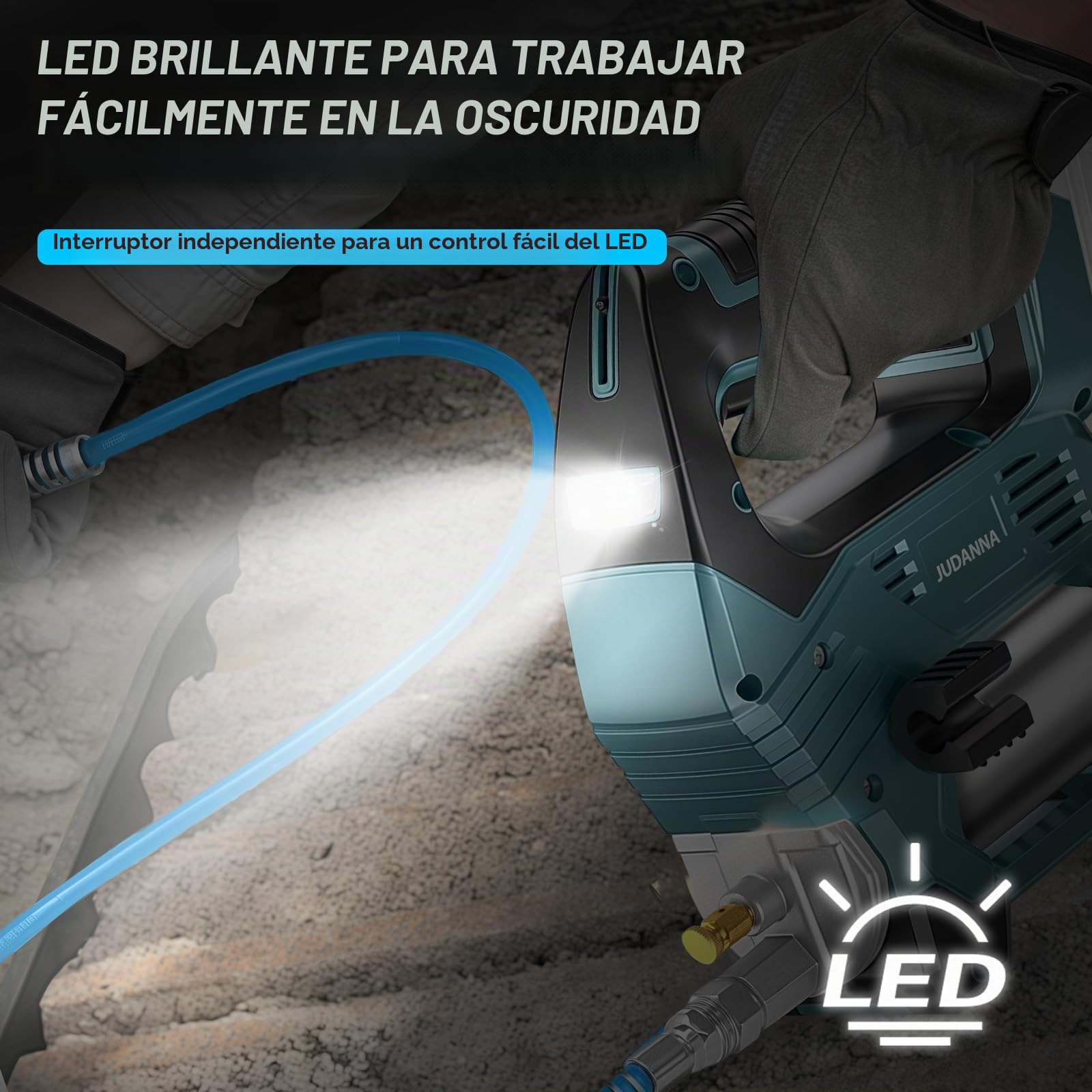 Pistola engrasadora para Makita de 18 V batería, 12000 psi, 170 g/min, prensa de engrasadora eléctrica, batería de 18 V, sin escobillas, solo para grasa a granel (sin batería, sin cargador)