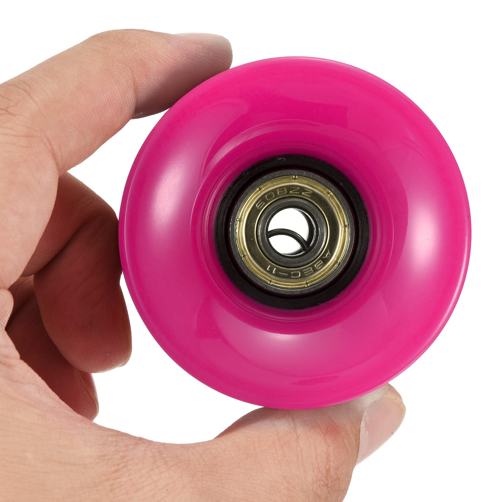 PATIKIL Skateboard Rollen mm mit Lager ABEC- Straße Wheels Räder für Skateboards Cruiser Räder Mini-Board Ersatz A Schwarz Goldton
