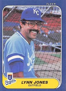 1986 Fleer Baseball #11 Lynn Jones Kansas City Royals Official MLB Trading Card (Stock Photo Used, Card will have Sharp Corners guaranteed)