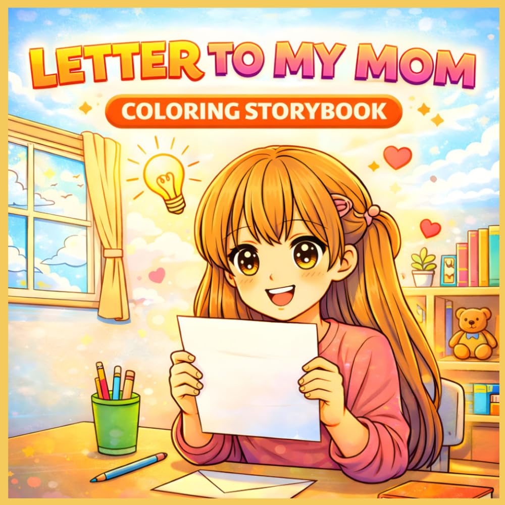 Letter to My Mom Coloring Storybook for Kids: Heartwarming Mother’s Day Story of Love, Gratitude & SEL – Printable Activity for Ages 3–8