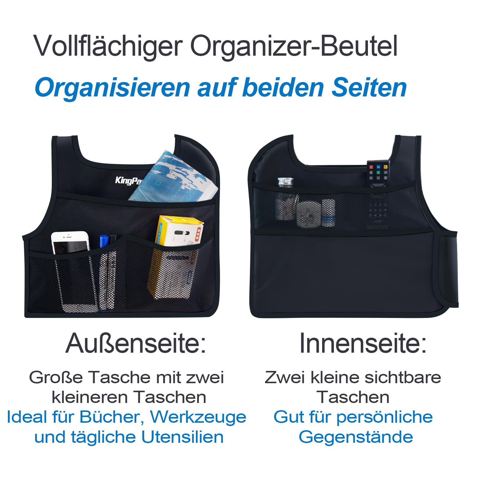 KingPavonini Aufstehhilfe Bett für Senioren, 400 LB Belastbarkeit | Bettgriff für postoperative Pflege, wackelfreie, verstellbare Füße & rutschfester Griff,höhen-/breitenverstellbar,werkzeuglos