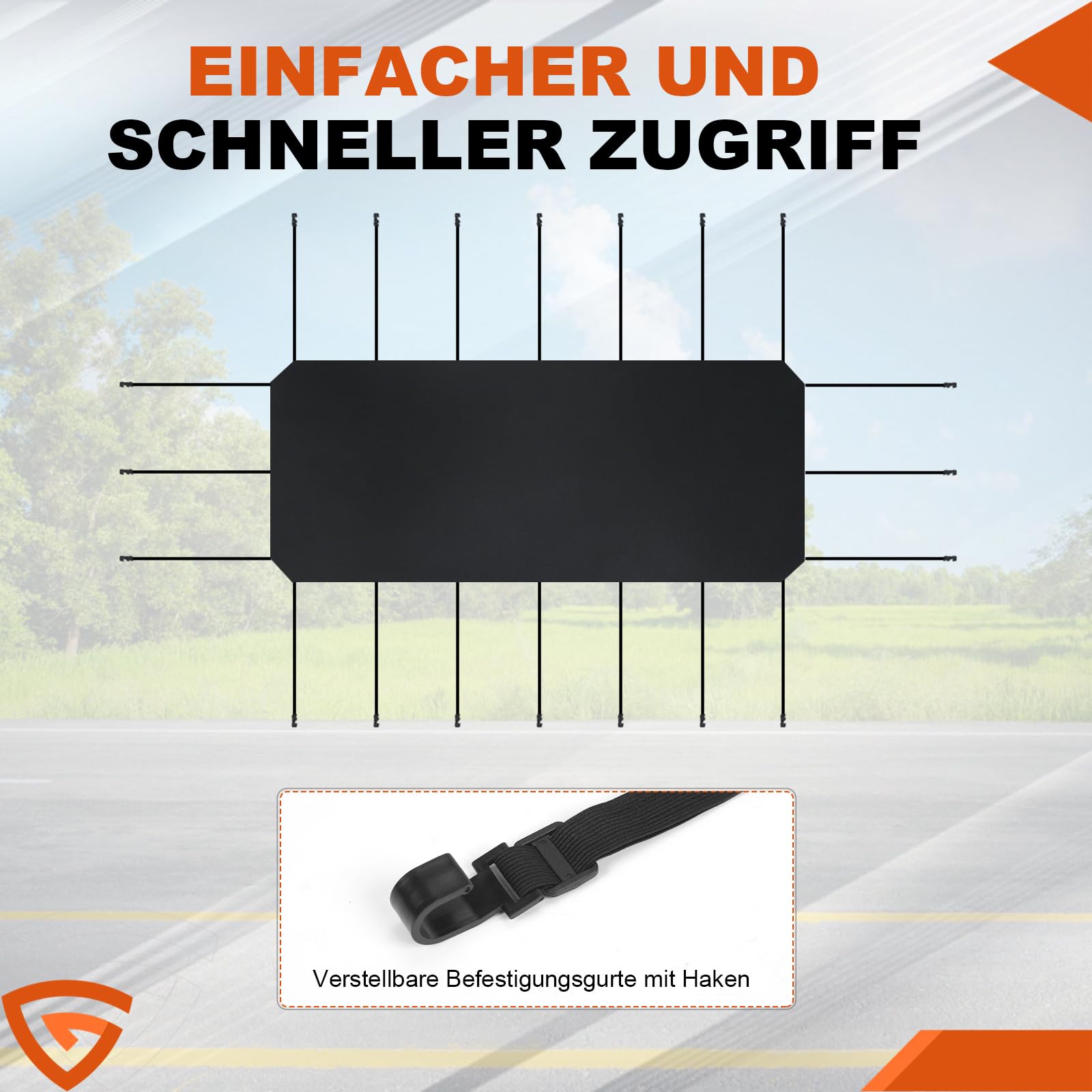 GEARMONSTER 6,5x3m Wohnwagen Abdeckung 210D Oxford Wasserdicht, Schwarz | Schutzhülle, UV Schutz, Regenschutz, Staubschutz, Dachabdeckung, atmungsaktiv, Wohnwagen, langlebiges Oxford Gewebe