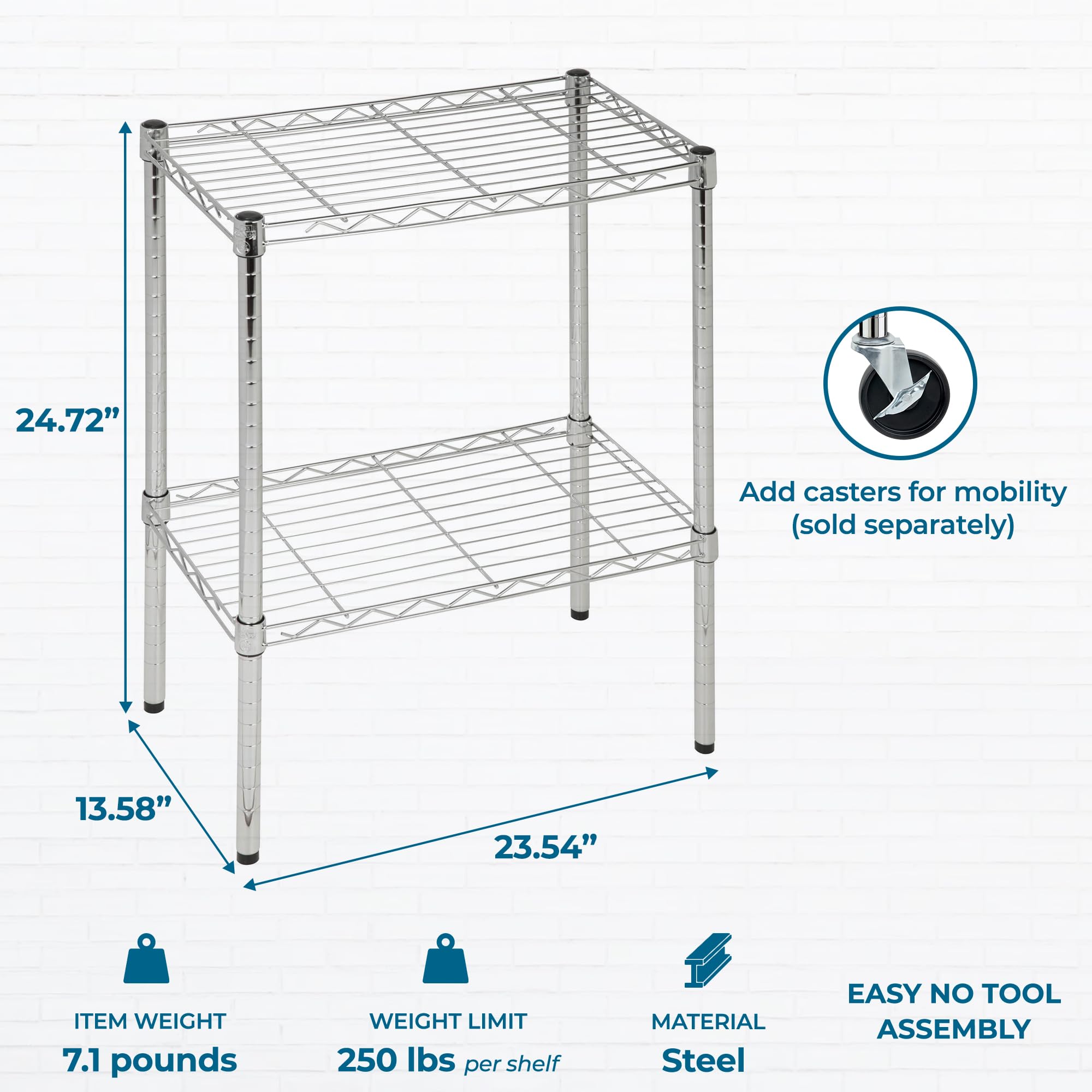 Amazon.com: Honey-Can-Do 14x24x24 Shelving Unit CRM SHF-09374