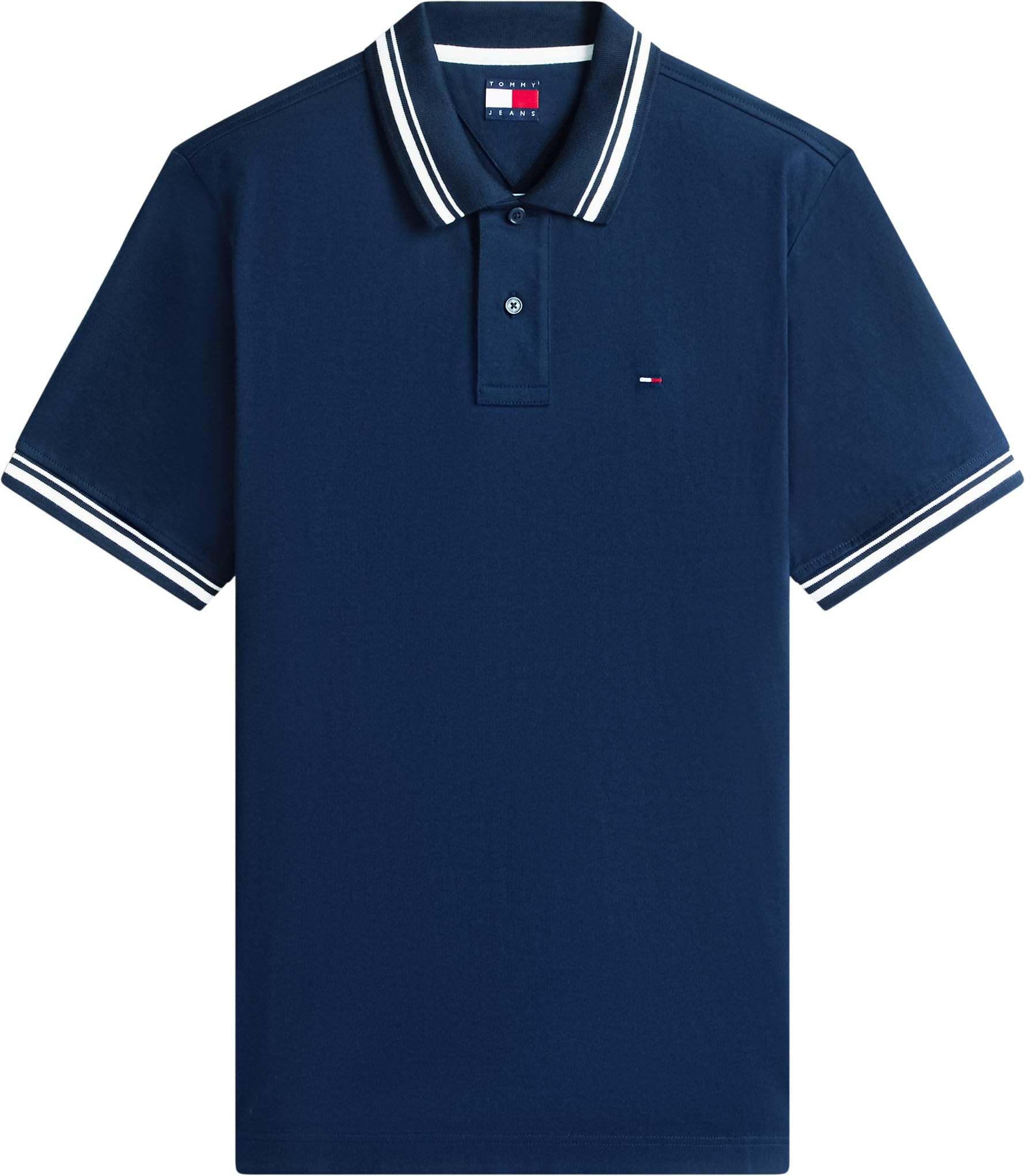 Tommy Jeans Tjm Reg Tipped Polo Ext Dm0dm22700 Polo S/S Uomo (Pacco da 1)